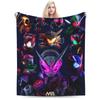 Kamen Rider Flannel Blanket Spring Soft Warm Throw Blanket for Students Couch Bed Pattern Bedspread Sofa Bed Cover