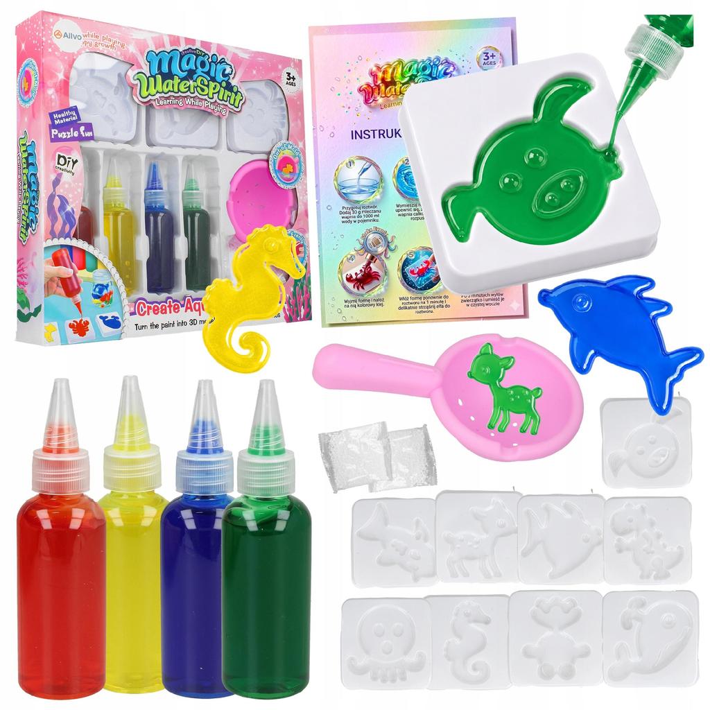 [PACZA] Creative set for children Magic Water Gel + Molds Z3420R