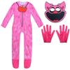 Smiling Critters Cosplay Kostuums Lachende KAT Nap Katnap Accion Jumpsuit Halloween Carnavalsfeest Verkleedpak Voor Kinderen Volwassenen