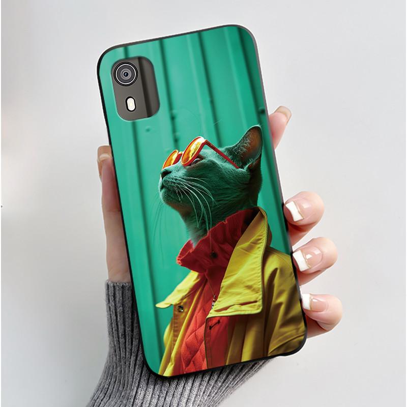 Cute Case For Nokia C02 (TA-1522) / C2 2nd Edition Funda Capa Printing Shell Protective Cover Soft Silicone Cartoon Phone Casing