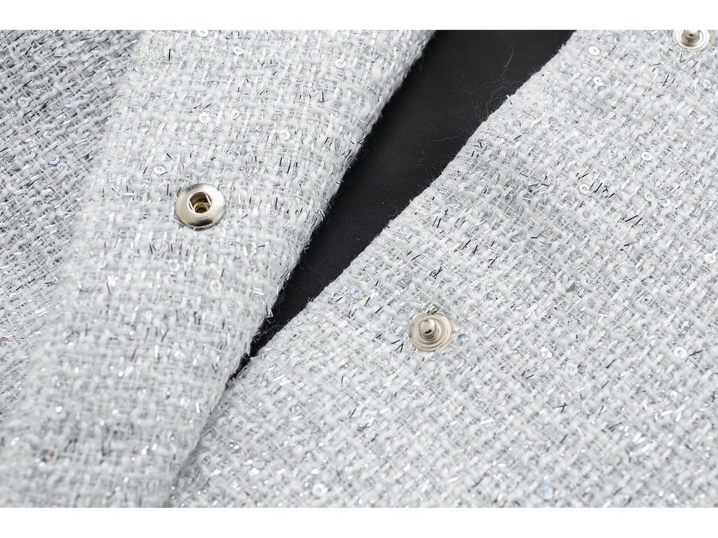 Spring 2025 Street Style Sequin Jacket