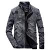 2021 Men's Retro Slim Fit Cotton Denim Jacket - Korean Style for Autumn/Winter