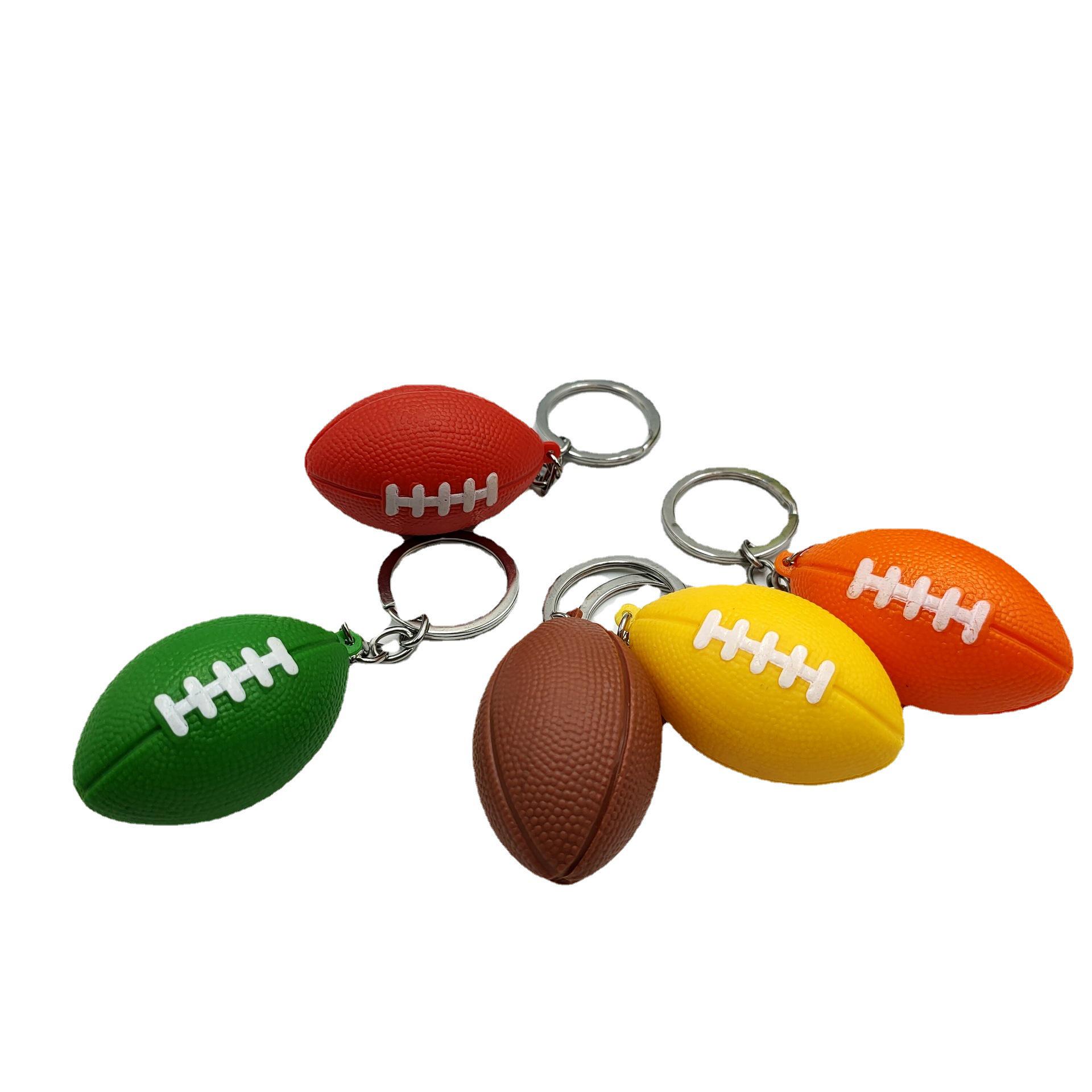 Mini Rugby Keychain Pendant - Creative Sports Gifts жёлтый