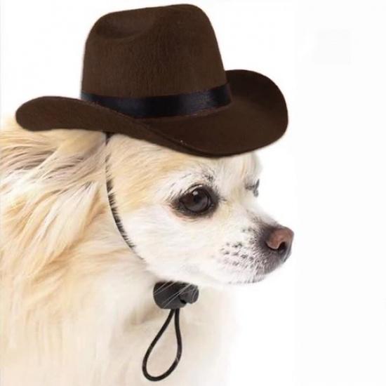 Pet Hat Dog Western Cowboy Hat Pet Triangle Scarf Photo Prop PetAccessorie E