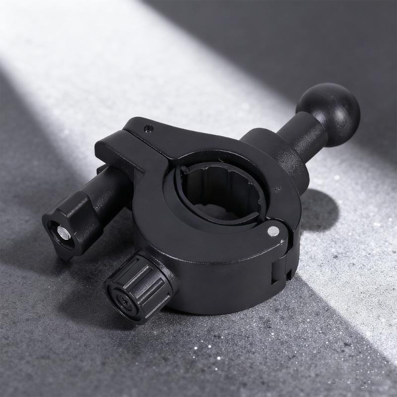 Easy Installation Universal Base for Mobile Device Holders with 17mm Ball Head 360 Rotating for 0.6''-1'' Round Tube