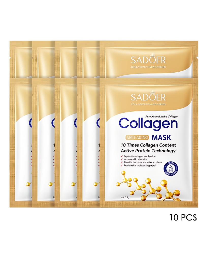 Sadoer 10 Tablets of Collagen Mask Anti-wrinkle Moisturizing Mask