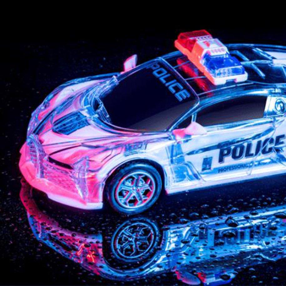 Buy Children's Toy Car Light Music Inertia Universal Wheel Transparent