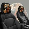 Cute Dachshund Print Headrest Covers, All-Weather Comfortable Use for Seat Protection with High  Design and No Filling
