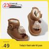 Cartoon Doll Toddler Shoes: Warm Velvet, Non-slip Snow Boots for Infant Boys & Girls