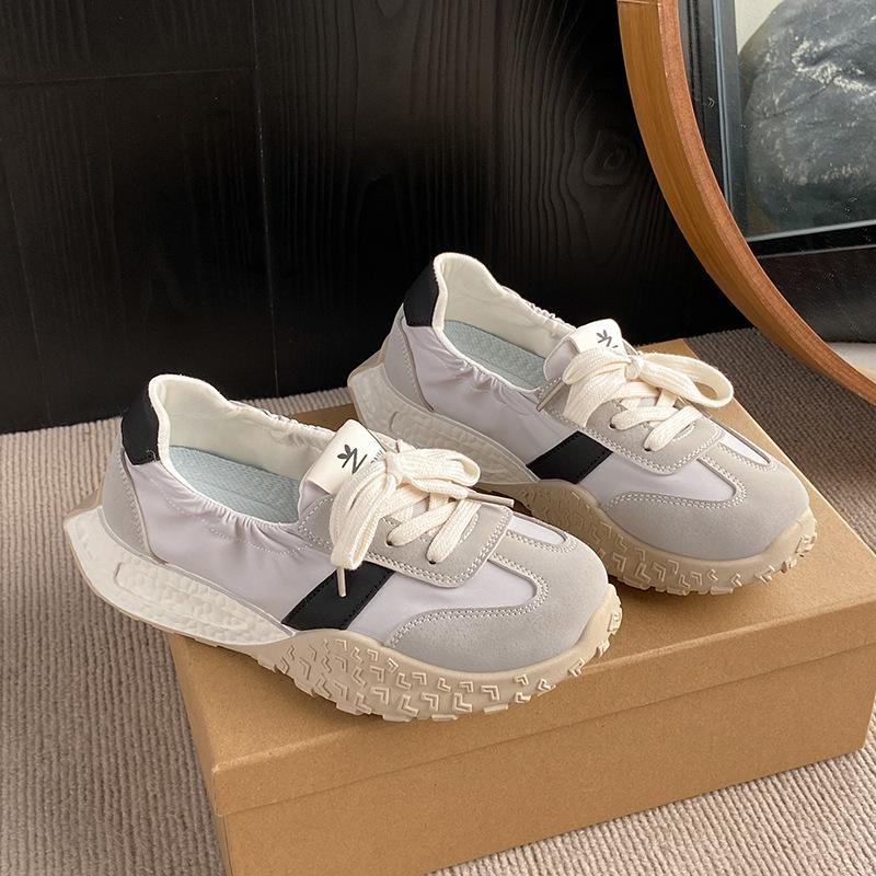 

весна 2025 новая удобная универсальная дышащая модная повседневная обувь Форреста Гампа платформа немецкие тренировочные туфли универсальная дышащая женская обувь 40 бежевый