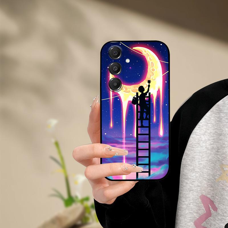 For Samsung A56 Case Silicone Luxury Space Soft Bumper for Samsung Galaxy A36 A26 A56 A16 4G 5G Phone Cover TPU Funda Fashion