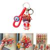 Adorable Cartoon Good Luck Rabbit Keychain Cute Silicone Key Ring New Year Gift