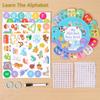 Magical Busy Book Montessori Baby Toys My First Quiet Book Sticker Paste Learning Number Letters Color Educational Matching Game