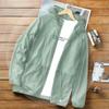 Men's Light Solid Color UV Hooded Sun Protection Casual Jacket Outdoor Hiking Fishing Jacket