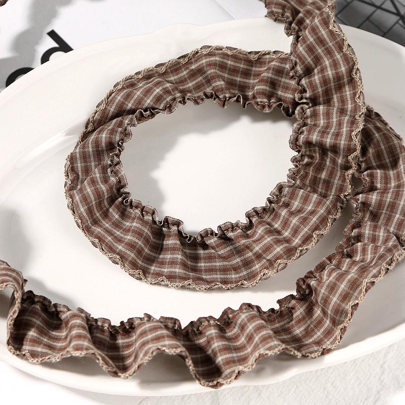 Lace Ruffle Plaid Ribbon Hat & DIY Hair Accessories: Leopard Print, Polka Dot, Silk Bow