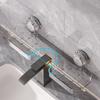 Wash Basin Suction Cup Rack Wall Mounted Punch-Free Storage Rack Detachable Washable Load-Bearing Rack Punch-Free Acrylic Shelf