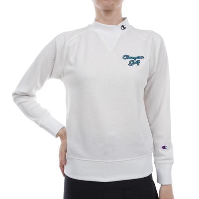 Langes Langes Elektrostatisch Hitze Grafik Logo Rollkragen T-Shirt, Ärmel, Pflege, Rückhaltung, Druck, Shirt, Damen-Golf, CW-YG406 Off-White