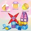 Magnetic Building Tiles Building Blocks Puzzle STEM Montessori Sensory Educational DIY Toy For 3Years+ Old Kids Boys Girls Gifts