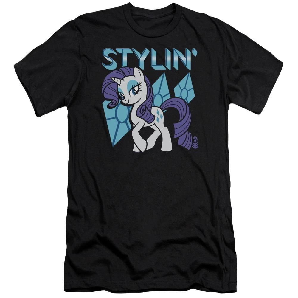 My Little Pony Friendship Is Magic Stylin Rarity Men’s T-Shirt S-5XL Licensed 4XL