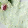 Grüner Gänseblümchen Netz-Gaze Tischläufer, Frischer Stil Durchsichtiger Chiffon-Netz-Blumen Tischdekoration Für Weihnachten Hochzeit Party