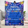 Best Mom In The World Flannel Blanket-Soft and Suitable for Sofas,Beds,Offices,Travel,All Seasons,Great Gift for Holidays and Birthdays.