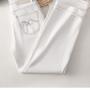 Women's White Wide-Leg Tencel Lyocell Jeans - Lightweight, Breathable, Four-Way Stretch for Summer 2026