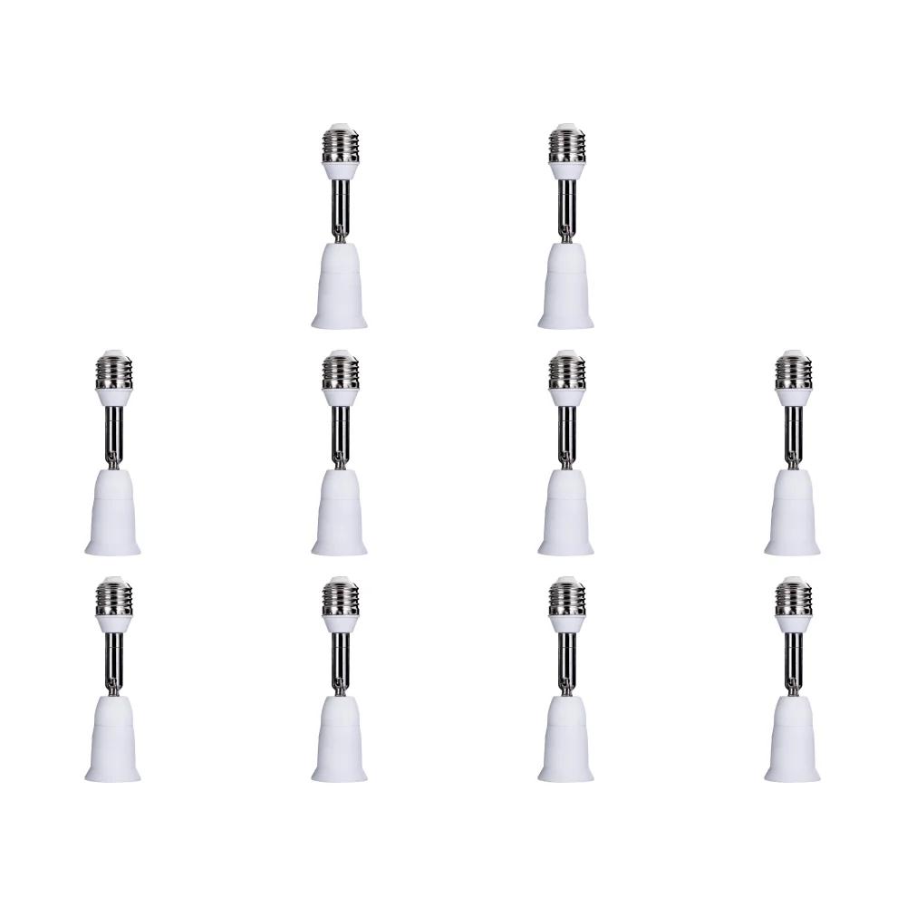 1-20Pcs E27 to E27 Extender Lamp Holder Base Lighting Bulb Flexible Extend Extension Socket Adapter for LED Light Converter