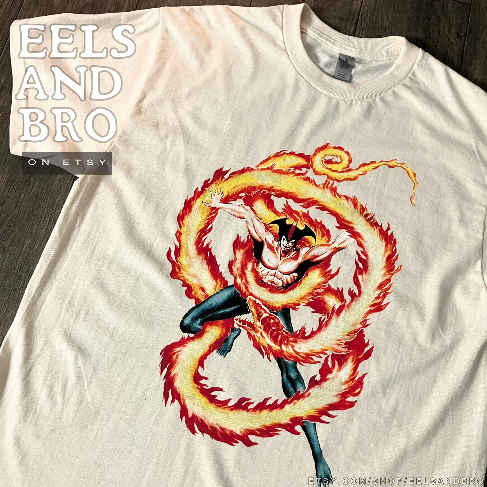 FLAME AMON TSHIRT - (choose your tshirt style) XL