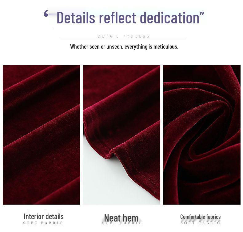 Women's Gold Velvet Long-Sleeve Shirt - Thick, Loose Fit for Middle-Aged & Elderly, Ideal for Spring & Autumn