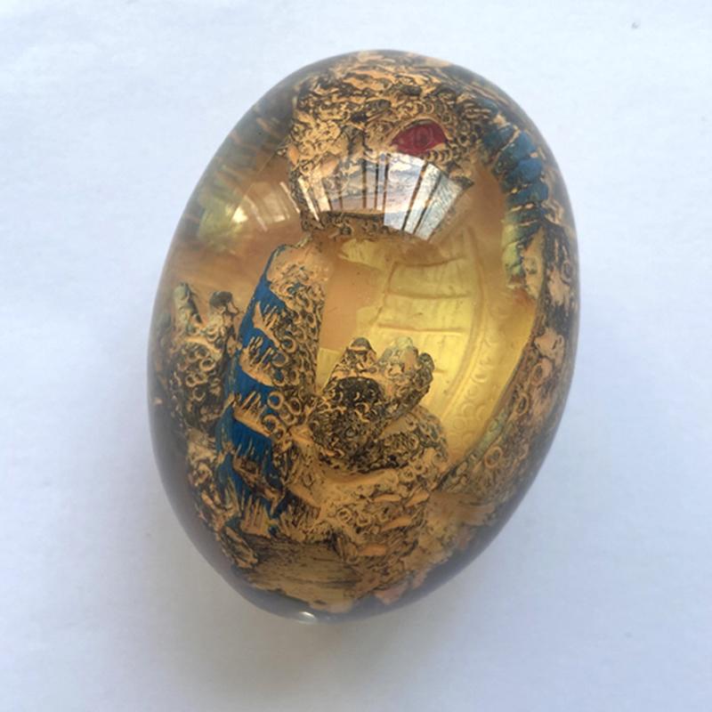 1 kus Krystaly Průhledné Lávové Dračí Vejce Pryskyřice Dinosauří Vejce Umělecké Dílo Socha Ornamentální Dinosauří Kolekce