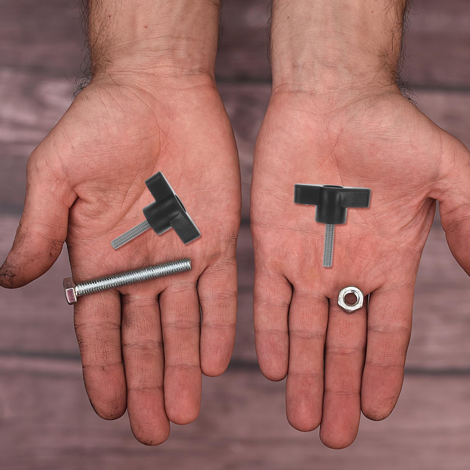 

10Pcs Z-Shaped Thumb Screws Stainless Steel Handle Screw Rustproof Durable Easy Tighten Loosen M5x20 Thumb Screws 3.3X2.7X0.5CM