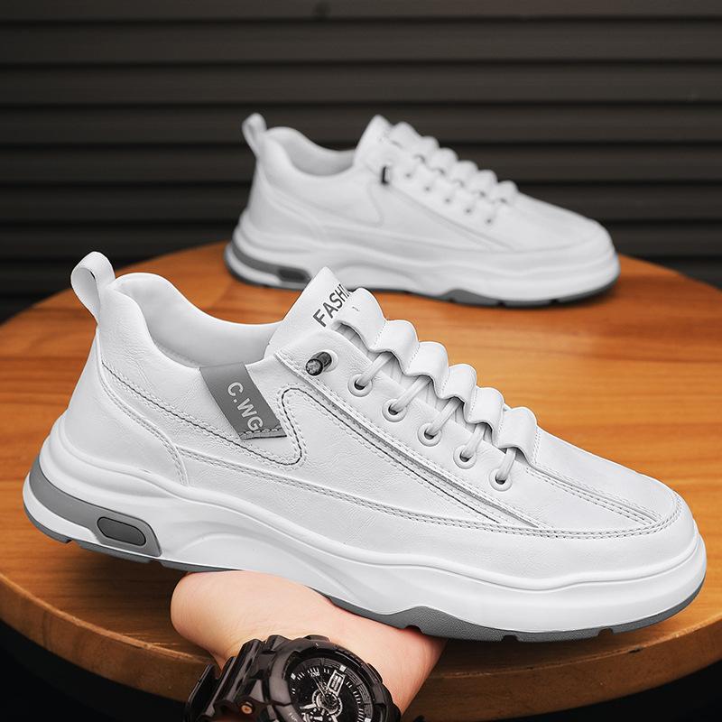 Men's shoes 2025 autumn new casual versatile little white shoes trendy breathable board shoes one pedal student sports trendy shoes