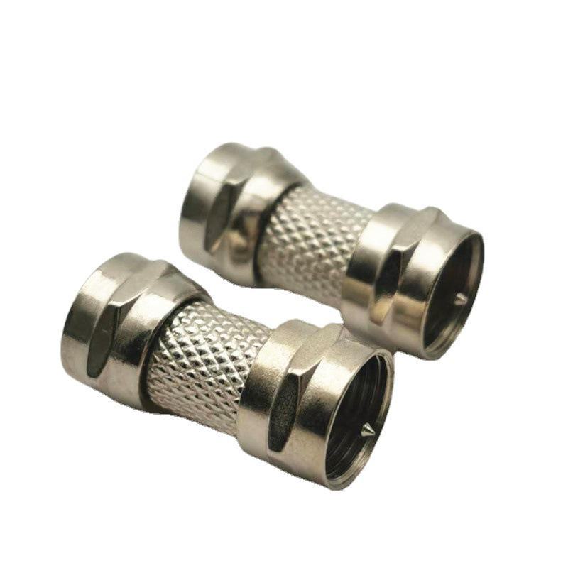 British F-Type Male-to-Male Connector Adapter for Set-Top Boxes