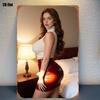 D Flat D Flat Pc Stylish Female Bedroom Scene Sign Ideal for Room Decoration Home Garage Bar Garden Bar Birthday X