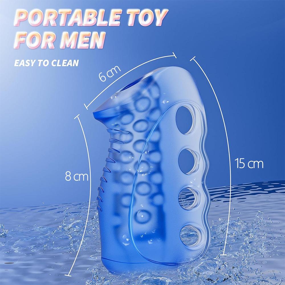 Open Penis Sleeve with Vaginal Texture for Male Blowjob Toys Penis Trainer Male Masturbator Male