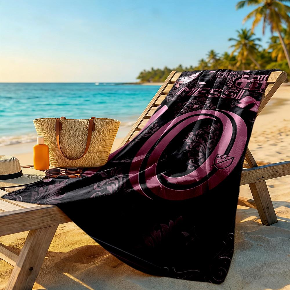 Messi Beach Towel Super Soft & Absorbent Comfortable Lightweight Perfect for Traveling Yoga Camping and Swimming