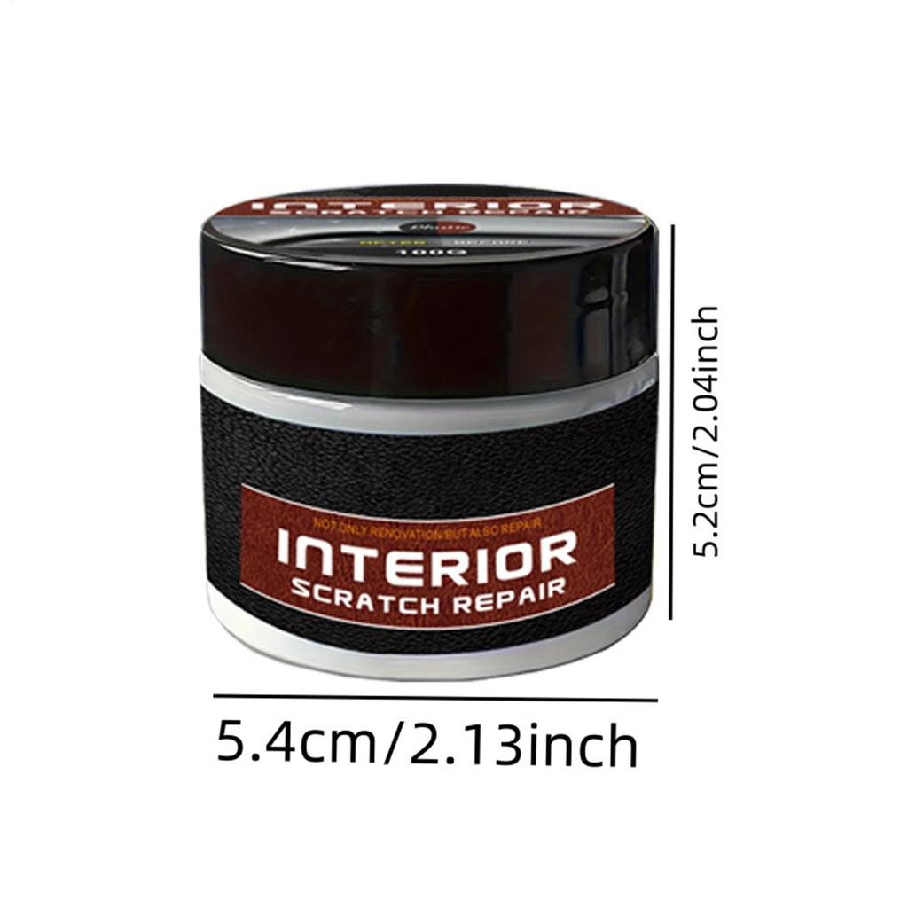 Pasta Ripara Graffi Cruscotto Auto 100g, Rigeneratore Interni Auto Protezione UV, Kit Cera Ripara Graffi Portatile per Parti Veicolo