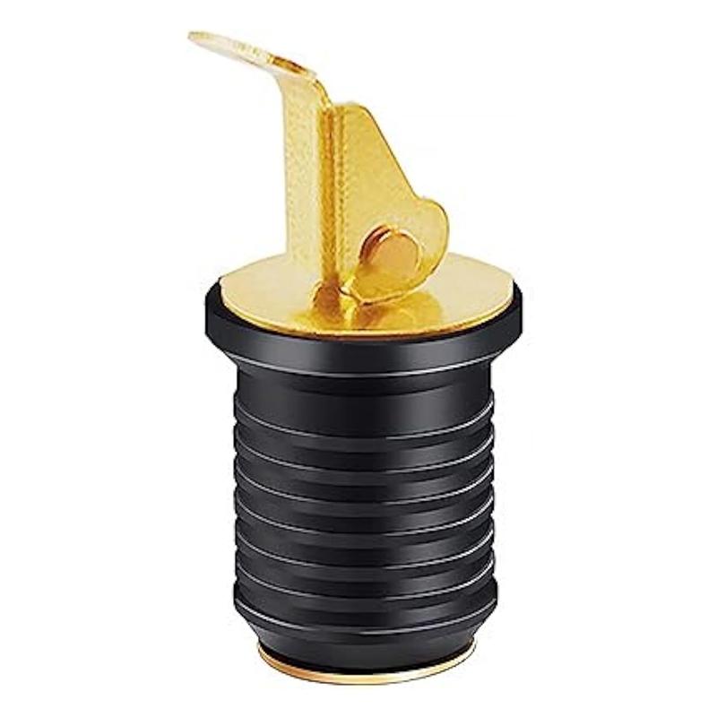 A28G-Adjustable Drain Plug With Snap Handle Brass Rubber Locking Drain Plug Boat Accessories