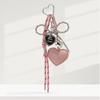 Fashion Charm Tassel Love Heart Pendant Handmade Creative Bowknot Keychain Cute Pearl Bow Keyring Bag Accessories