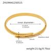 Snake Tails Shape Stainless Steel Bracelet Bangles For Women 18k Gold Plated With Shiny Zircon Luxury Women's Bracelets Bangle