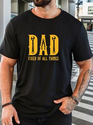 Men'S DAD Graphic Summer Casual Short-Sleeve T-Shirt