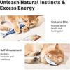 Bite-Sized Realistic Flopping Fish Cat Toys, 3 Pack, Interactive Cat Toys for All Breeds, Tap-Activated 3 Flapping Mode, Sardine/Saury/Yellow Croaker,