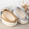 1pcs/set Foldable Cotton Rope Storage Basket Multi-Use Organizer for Cosmetics Snacks Laundry Braided Household Bin