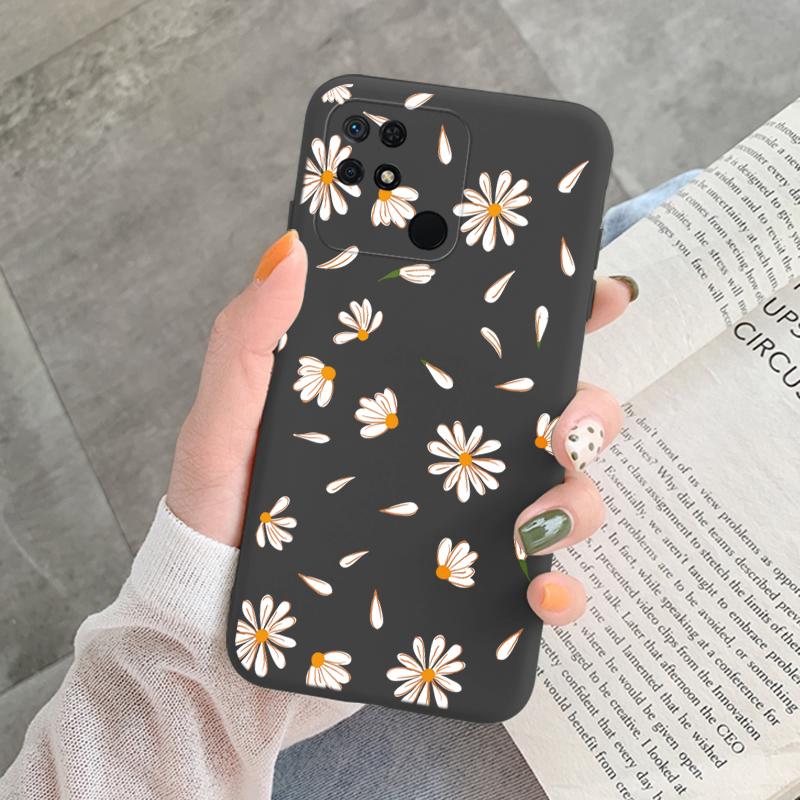 Für Redmi 10C 10 C 10A Hülle Funda Vintage Blumen Blätter Schutzhülle Weiche Capa Für Xiaomi Redmi 10C 13C 14C Bumper Case