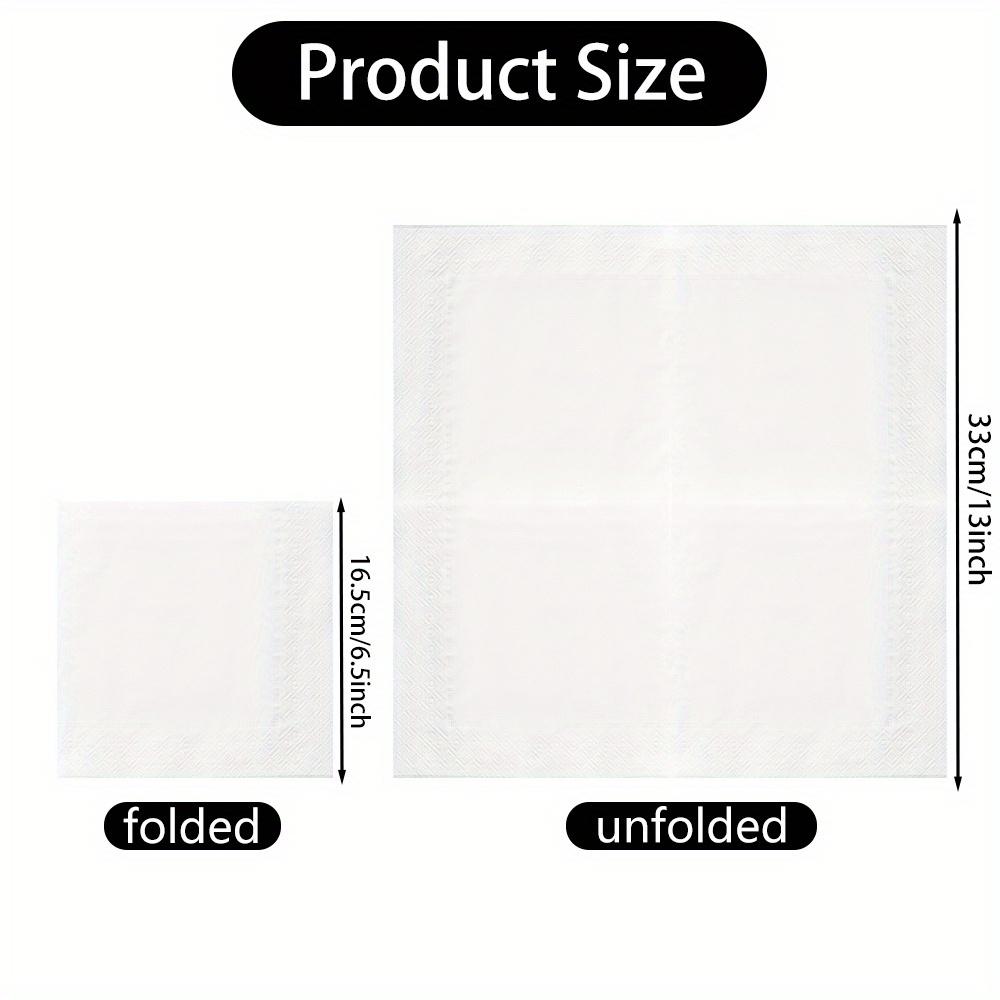 20pcs White Printed Christmas Napkins Disposable Festive White Napkins Christmas Tree Elk Printed Tissue Christmas Decorations