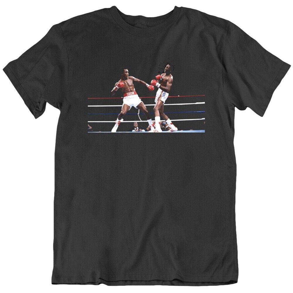 

Sugar Ray Leonard vs Tommy The Hitman Hearns Classic Fight Boxing Fan v2 T Shirt 4XL