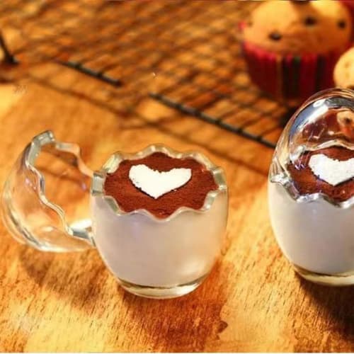 Cute, Heat-Resistant Glass Pudding Cups, Eggshell-Shaped, 100ml, Mini, Transparent, with Cover, for Yogurt, Jelly, and Desserts. Perfect for Chawanmus