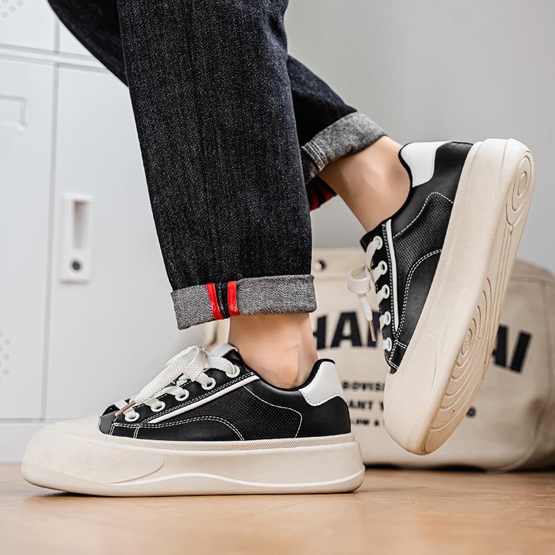 Thick Soled Board Shoes Men's 2026 Summer New Men's Sports Shoes Breathable, Versatile, Lightweight and Casual Trendy Shoes