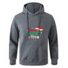 Autumn Sportswear Long Sleeve Teens Gray Black Hooded Sweatshirt Hoodie