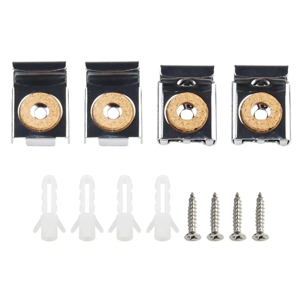 4pcs Glass Clamp Glass Clamp Mirror Frameless Zinc Alloy Garden Glass Hardware Heavy Duty Heavy Duty Home Décor